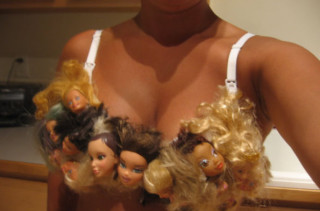 Barbie Doll Head Bra
