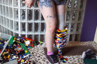 Prosthetic Leg Made Out Of LEGO Bricks