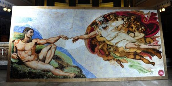 Creation of Adam Recreated With Sprinkles