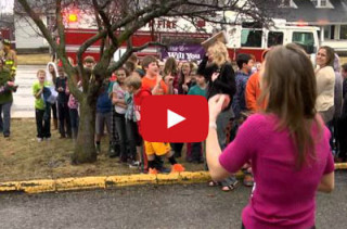 Firefighter Proposes During Fire Drill