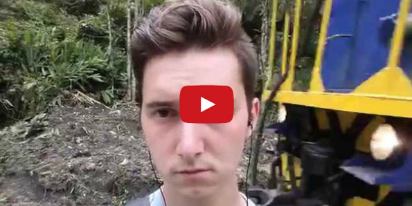 Kid Gets Kicked In The Head While Taking A Train Selfie