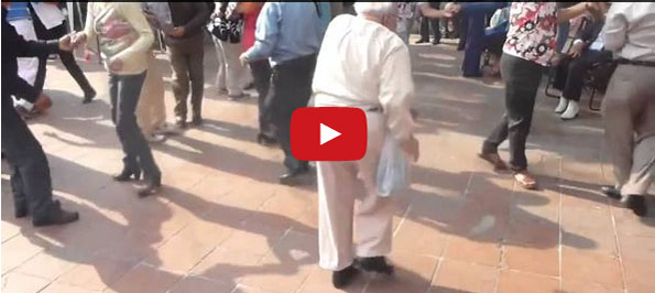 An Old Man Throws Down His Canes To Boogie