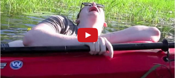 Sinking Kayaker Having A Breakdown Is Hilarious