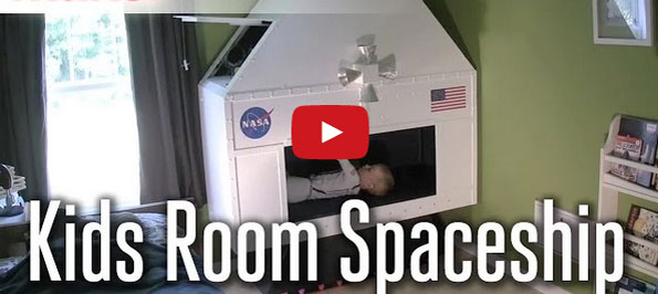 Cool Dad Builds An Elaborate Spacecraft For His Son’s Room
