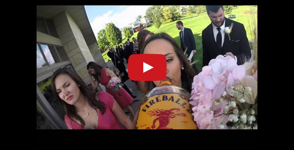 A GoPro Taped To A Bottle Of Booze Captures A Wedding