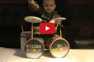 This Baby Drumming To Pantera Is SO METAL And Cute