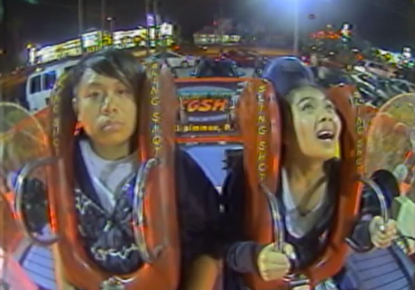 Watch This Man Ride The Slingshot Completely Emotionless