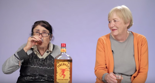 Watch These Grandmas Try Fireball Whisky For The First Time