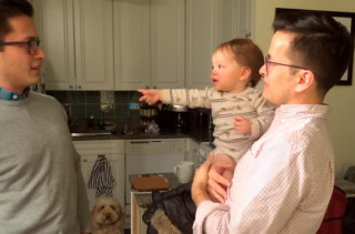 Baby Meets Her Dad’s Identical Twin, Is Utterly Confused