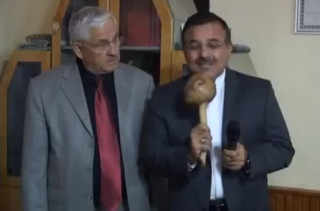 A Reporter Mistakes A Giant Mushroom For His Microphone
