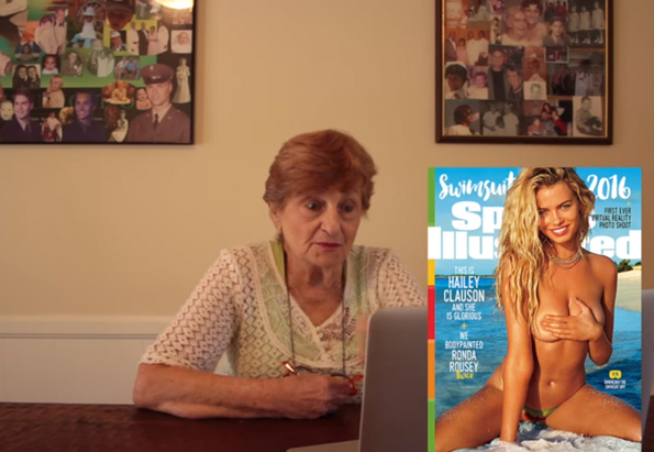 A Grandma Reacts To Seeing Sports Illustrated Models
