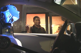 Oh Yes, The Old “Robot Driving Through A Drive Thru” Prank