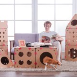 Customizable Cardboard Cat Houses