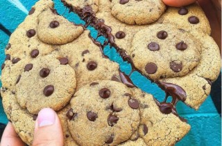 Giant Chocolate Chip Cookie Topped With Chocolate Chip Cookies, Because Gluttony