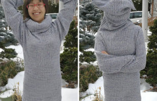 Don’t Like People? Try Wearing This DIY Leave Me Alone Sweater
