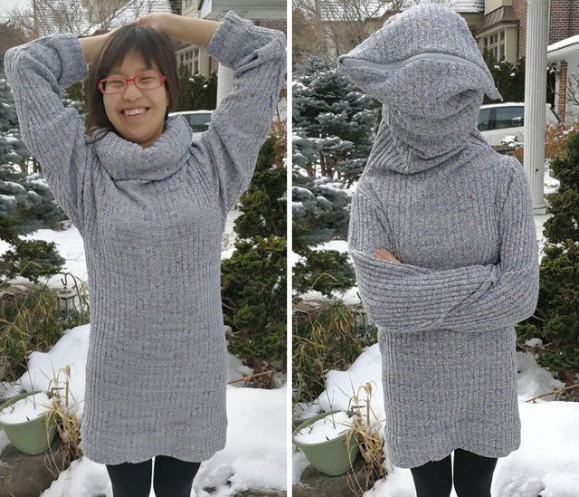 Don’t Like People? Try Wearing This DIY Leave Me Alone Sweater