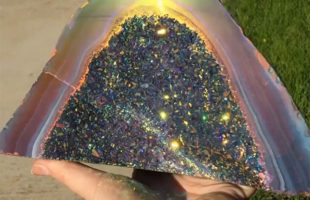 An Insanely Cool Rainbow Crystal Geode & More Incredible Links