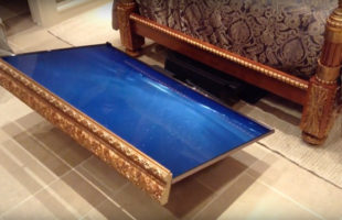 Check Out This Fancy Hidden Under The Bed TV Lift!