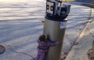 A Little Girl Thinks A Water Heater Is A Robot And It’s Too Cute