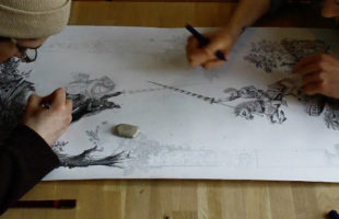 Watch Two Artists Work On The Same Drawing At The Same Time