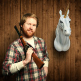 Unicorn Head Trophy Mount
