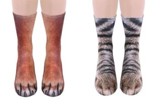 Animal Socks Make Your Feet Look Like Animal Paws