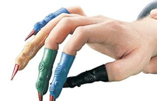 Creepy Martian Costume Vinyl Fingers