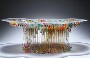 Amazing Dripping Glass Table – Jellyfish Sculptures