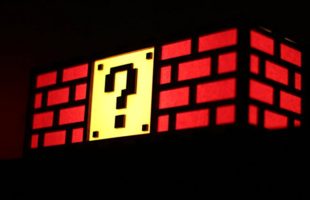 Mario Question Mark Brick Lamp