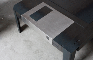 Vintage Floppy Disk Coffee Table