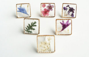 Floral Fashion Jewelry – Picture Frame Earring