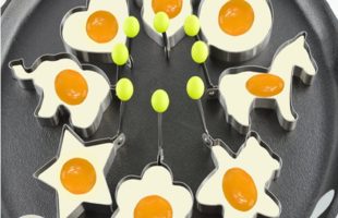 Stainless Steel Egg Mold Pancake Ring Set of 10