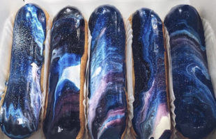 Adorable yet Edible Galaxy Eclairs Made by Ukrainian Bakery