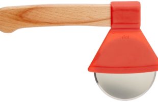 DCI Ax Pizza Cutter, Stainless Steel Cutting Blade and Wood Handle