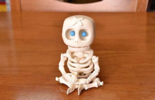 Resin Skeleton Doll with LED Eyes