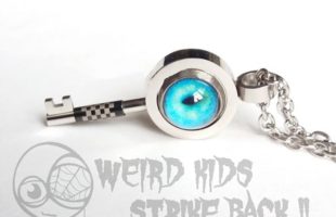 Heavy Duty Silver Skeleton Key Necklace