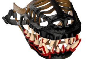Halloween Dog Costume with Large Scary Teeth