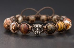 Halloween Special : Shamballa Beaded Bracelet The Tigers Eye