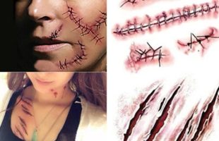 Halloween Horror Realistic Waterproof Temporary Tattoo Sticker