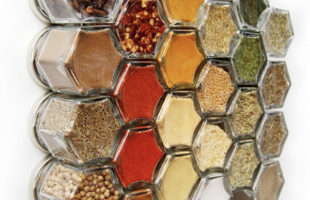 Small and Handy Hexagon Spice Jars