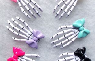 Halloween Skeleton Hand Hair Clip