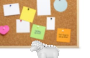 Stuck on Ewe To Keep Push Pins Organized