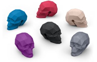 Geometric Bar Bones Skulls