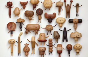 Adorable Quirky Wooden Toy Characters
