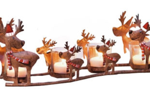 Vintage Holiday Decorating Reindeer Candle Holder