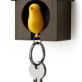 Birdhouse Keychain