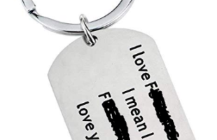 CHASIROMA Gift for Boyfriend Husband Personalized Dating Whisper Necklace Pendant Naughty Words Jewelry Couples Keychain Gift
