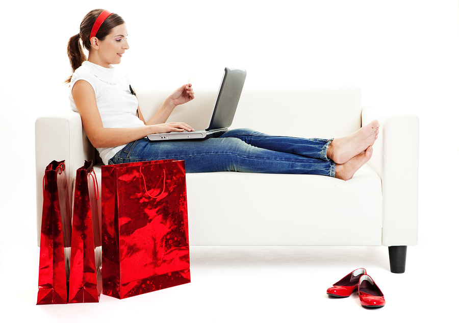 Biggest Mistakes To Avoid When Starting A Dropshipping Business Beautiful young woman doing online shops with a credit card Consumerism concept