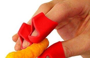 CHIPFINGERS Finger Covers for Cheesy Food