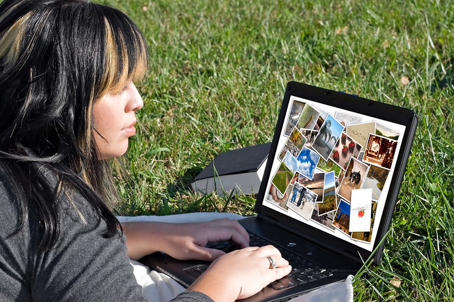 Woman Photo Editing